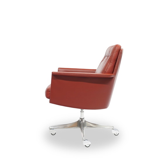 Image 1 of Cor Sedia Fauteuil en cuir Réglable en hauteur Sur roulettes