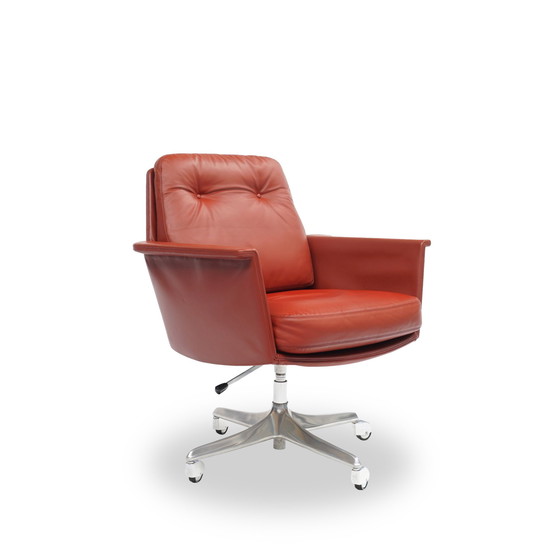 Image 1 of Cor Sedia Fauteuil en cuir Réglable en hauteur Sur roulettes