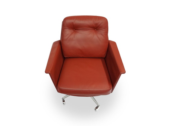 Image 1 of Cor Sedia Fauteuil en cuir Réglable en hauteur Sur roulettes