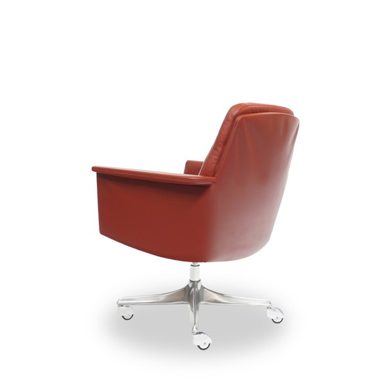 Image 1 of Cor Sedia Fauteuil en cuir Réglable en hauteur Sur roulettes