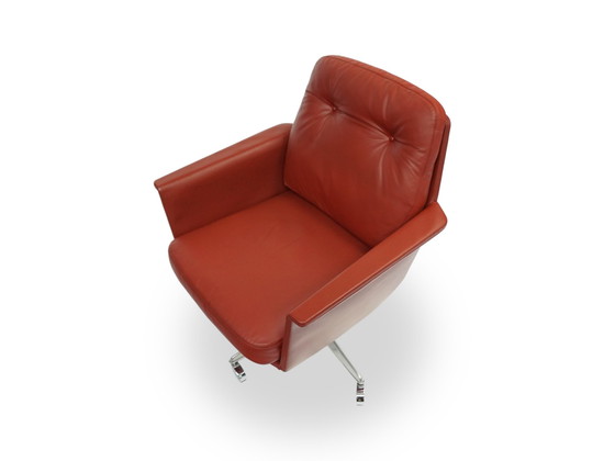 Image 1 of Cor Sedia Fauteuil en cuir Réglable en hauteur Sur roulettes