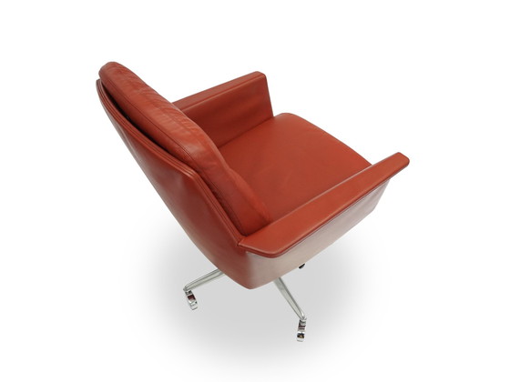 Image 1 of Cor Sedia Fauteuil en cuir Réglable en hauteur Sur roulettes