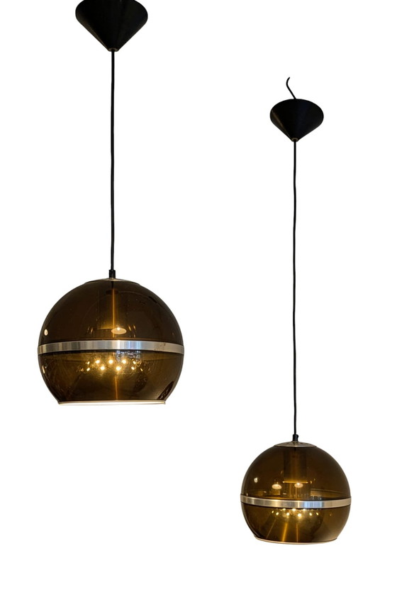 Image 1 of Lampe pendante vintage Dijkstra, 2 pièces