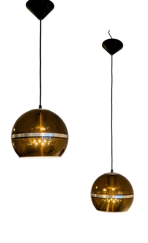 Lampe pendante vintage Dijkstra, 2 pièces