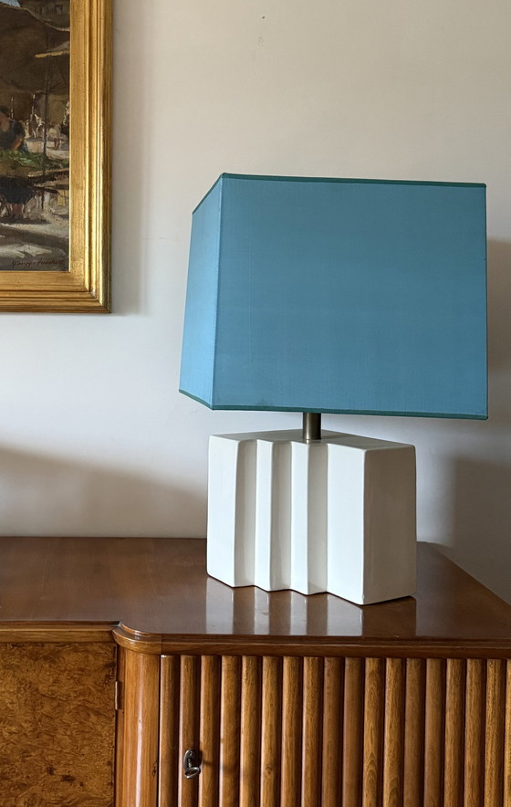 Image 1 of Ensemble de 2 lampes de table en céramique Hollywood Regency, France, années 1970