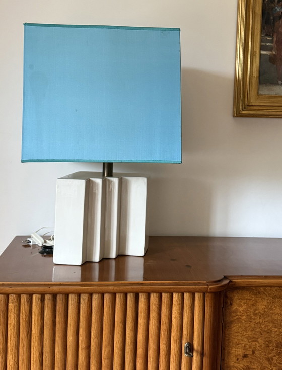 Image 1 of Ensemble de 2 lampes de table en céramique Hollywood Regency, France, années 1970