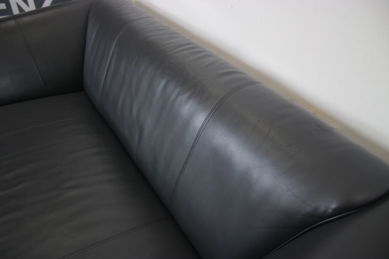 Image 1 of Rolf Benz 322 Club Canapé trois places Designer Canapé cuir noir