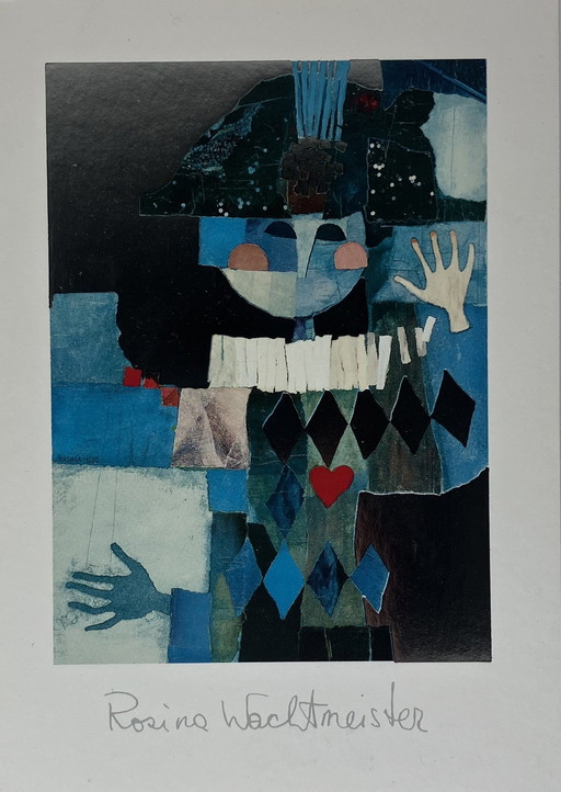 Gravure de Rosina Wachtmeister - L'Arlequin bleu