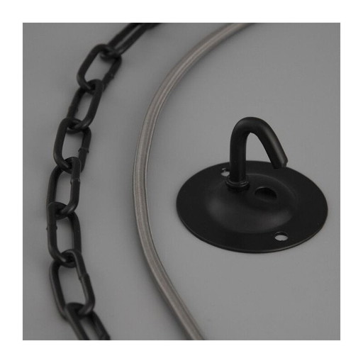 Lampe suspendue industrielle vintage en acier oxydé du bloc de l'Est