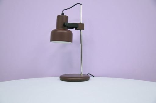 Lampe à poser en métal brun