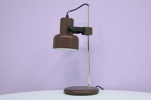 Lampe à poser en métal brun