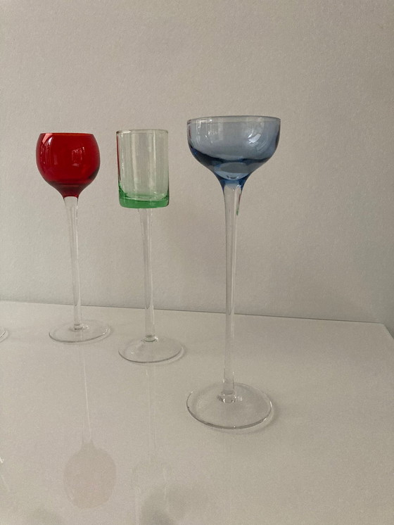 Image 1 of Artland 5-Piece Glass Liqueur Set With Long Handle In Colour 5 Cl 18 cm