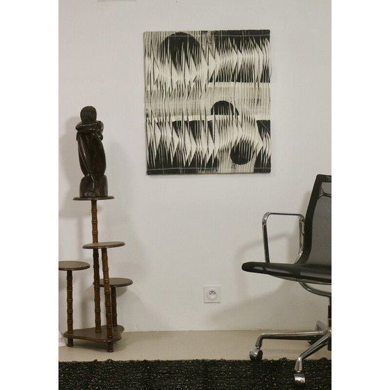 Image 1 of Peinture vintage avec effet de vague et de relief