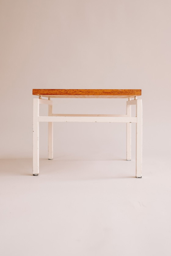 Image 1 of Table d'appoint vintage en bois de pallisandre avec plateau flottant