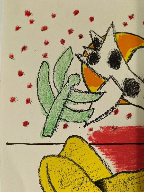 Image 1 of 1986 Corneille - Femme et oiseau : Danse au soleil