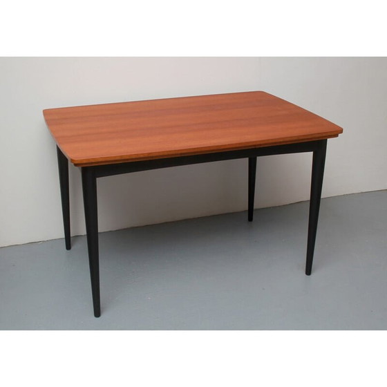 Image 1 of Table de salle à manger extensible vintage en teck, 1960s