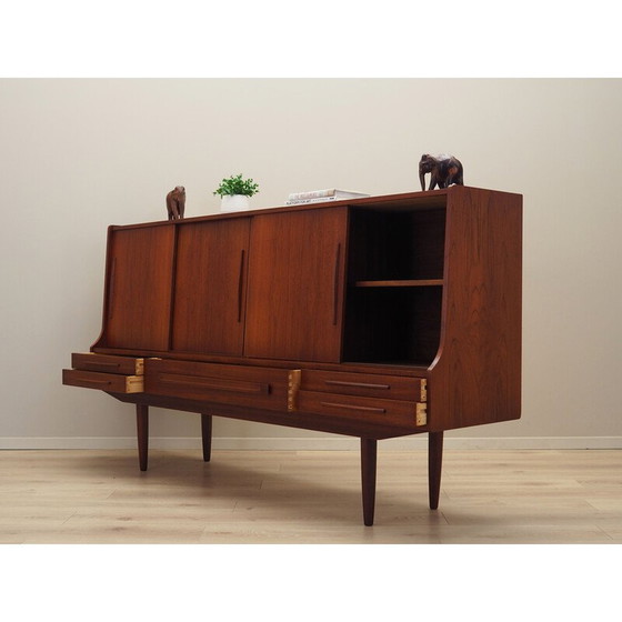 Image 1 of Buffet haut vintage en teck, Danemark années 1960