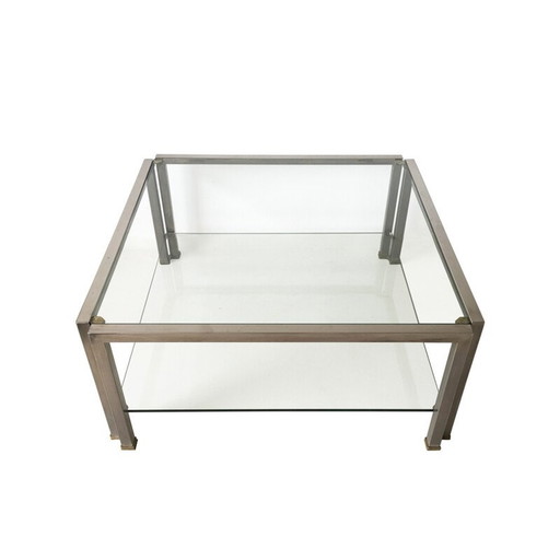 Table basse en verre vintage de Peter Ghyczy, 1980
