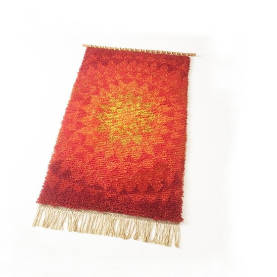 Image 1 of Tapis mural danois Cum Rya en laine - années 1970