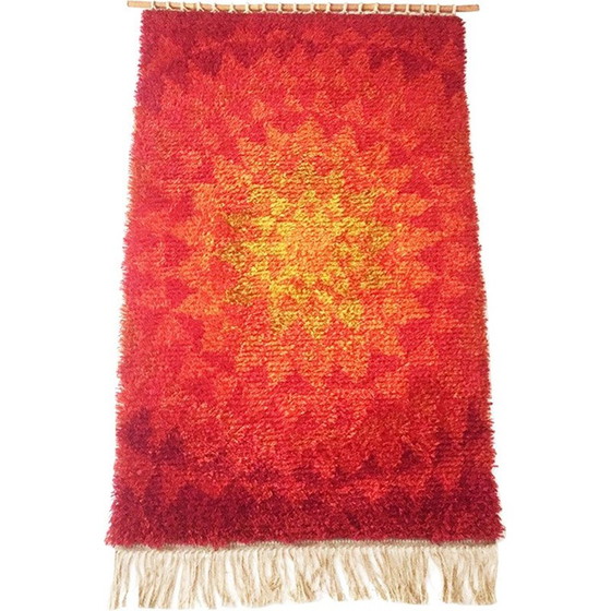 Image 1 of Tapis mural danois Cum Rya en laine - années 1970