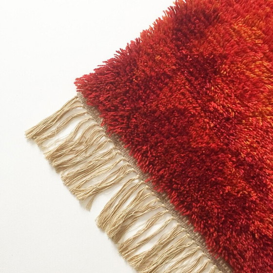 Image 1 of Tapis mural danois Cum Rya en laine - années 1970