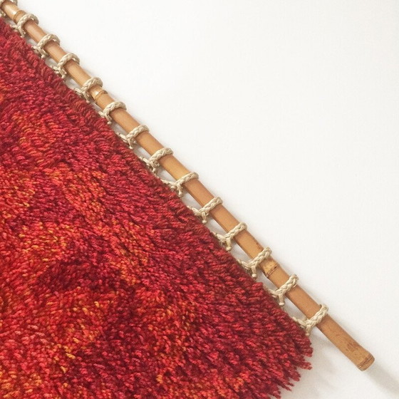 Image 1 of Tapis mural danois Cum Rya en laine - années 1970