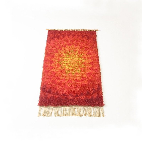 Image 1 of Tapis mural danois Cum Rya en laine - années 1970