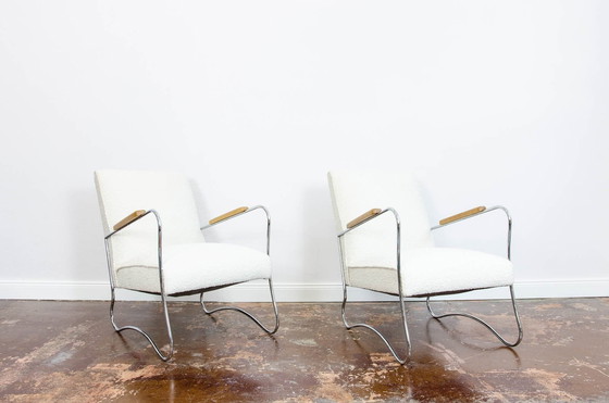 Image 1 of Paire de fauteuils Mid Century par Fmw, Pologne, années 1950