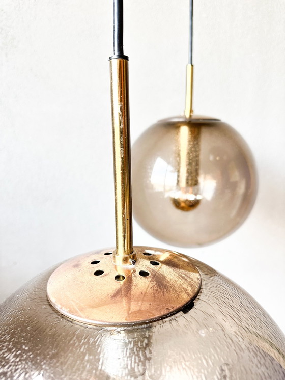 Image 1 of Lampe en cascade vintage Glashütte Limburg