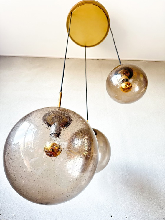 Image 1 of Lampe en cascade vintage Glashütte Limburg