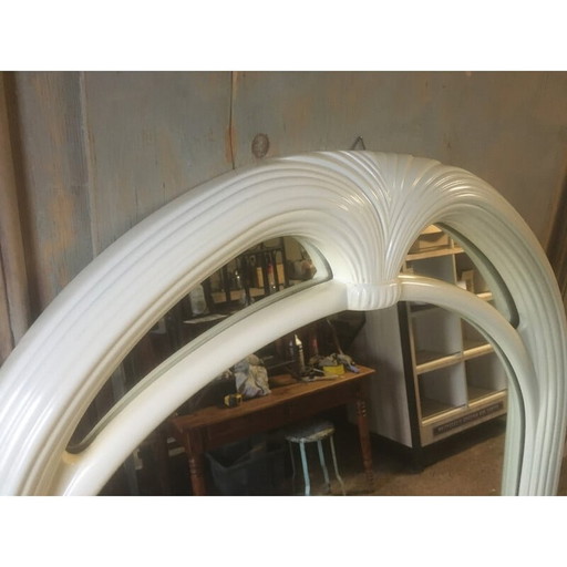 Miroir vintage en bois laqué, 1960-1970