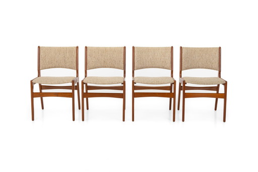 Chaises de salle à manger modèle 89 par Erik Buch pour Anderstrup Møbelfabrik, Danemark, 1960S, ensemble de 4