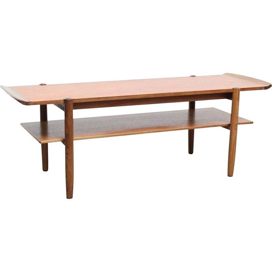 Image 1 of Table d'appoint vintage en chêne