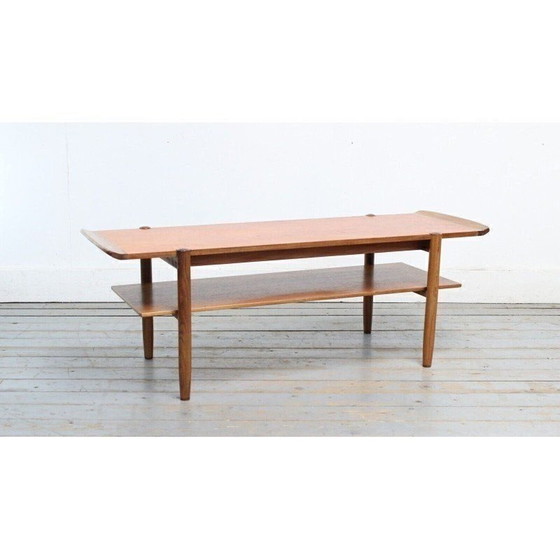 Image 1 of Table d'appoint vintage en chêne
