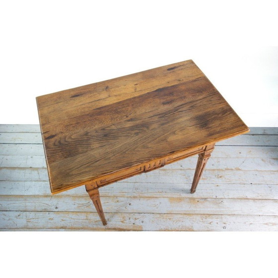 Image 1 of Table d'appoint vintage en chêne