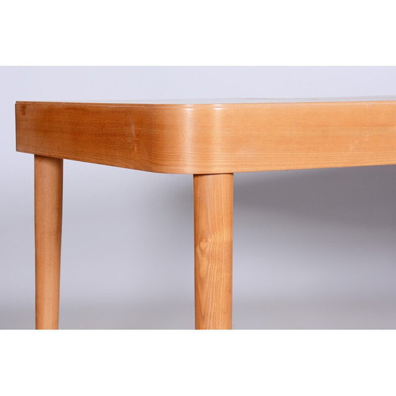 Image 1 of Table de salle à manger en bois de frêne du milieu du siècle par Uluv, Tchécoslovaquie années 1950