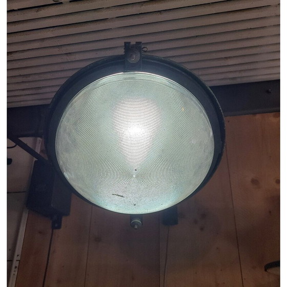 Image 1 of Lampadaire vintage en cuivre et verre, 1920