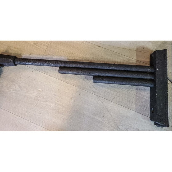 Image 1 of Lampadaire vintage en cuivre et verre, 1920