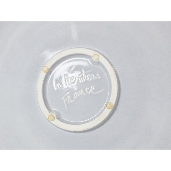 Image 1 of Plat vintage en céramique émaillée par Les Héritiers, France 1990