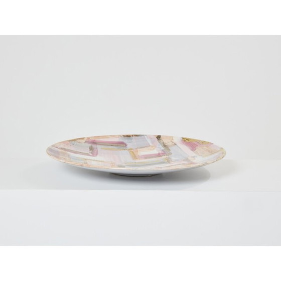 Image 1 of Plat vintage en céramique émaillée par Les Héritiers, France 1990