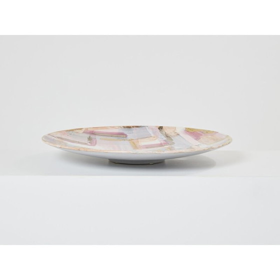 Image 1 of Plat vintage en céramique émaillée par Les Héritiers, France 1990