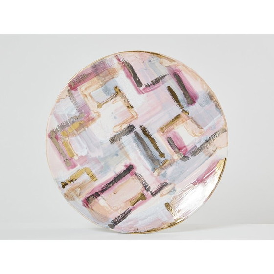 Image 1 of Plat vintage en céramique émaillée par Les Héritiers, France 1990