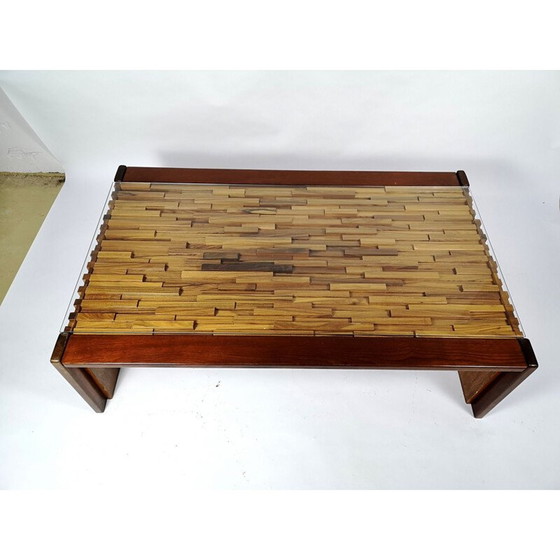 Image 1 of Table basse vintage en jacaranda et teck par Percival Lafer, Brésil 1960