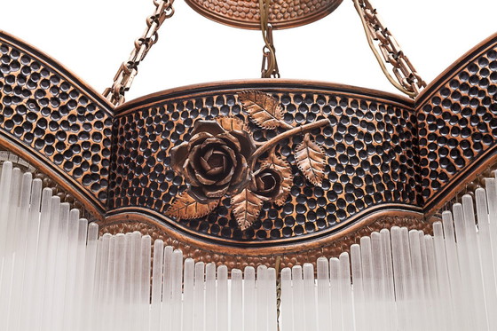 Image 1 of Grand Lustre Art Déco