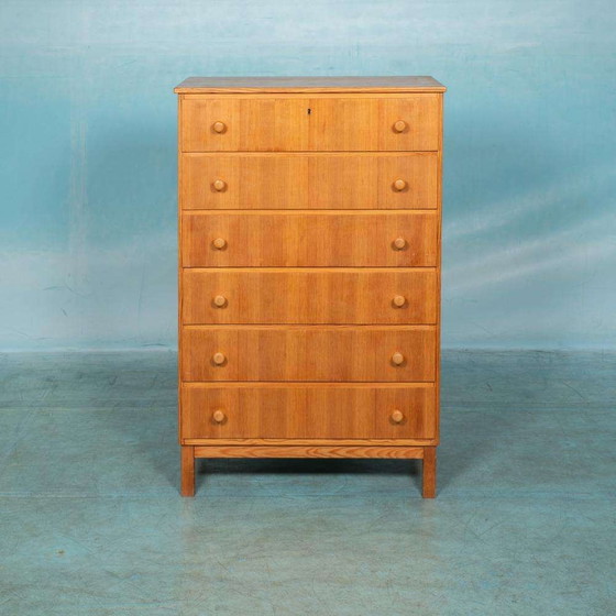 Image 1 of Commode vintage Suède 1960s, tallboy chest