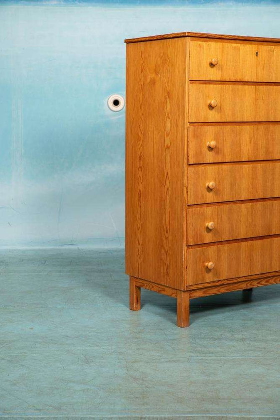 Image 1 of Commode vintage Suède 1960s, tallboy chest