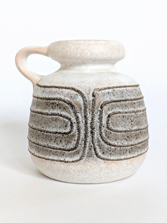 Image 1 of Vase en céramique du milieu du siècle | Pichet Veb Halbensleben | Poterie d'Allemagne de l'Ouest 1960's