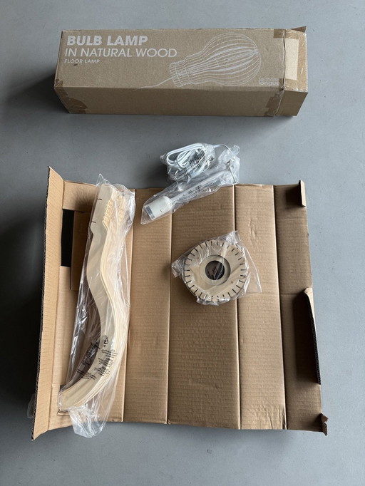 Lampe à poser Ampoule En Bois Naturel