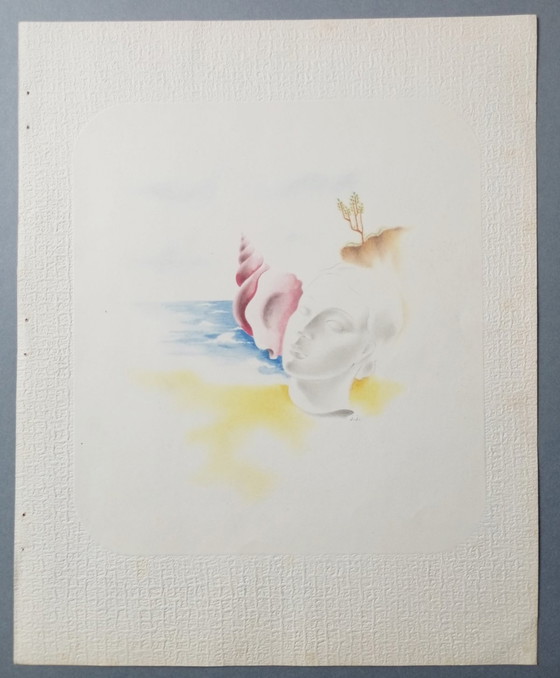 Image 1 of Jean Jacquelin Litographe surréaliste/art-déco 1930's - Unique