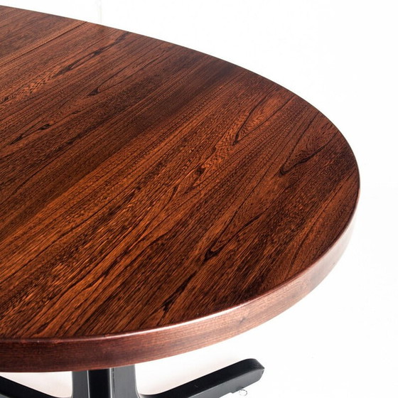 Image 1 of Table vintage en chêne et bois d'orme avec rallonge, France 1970